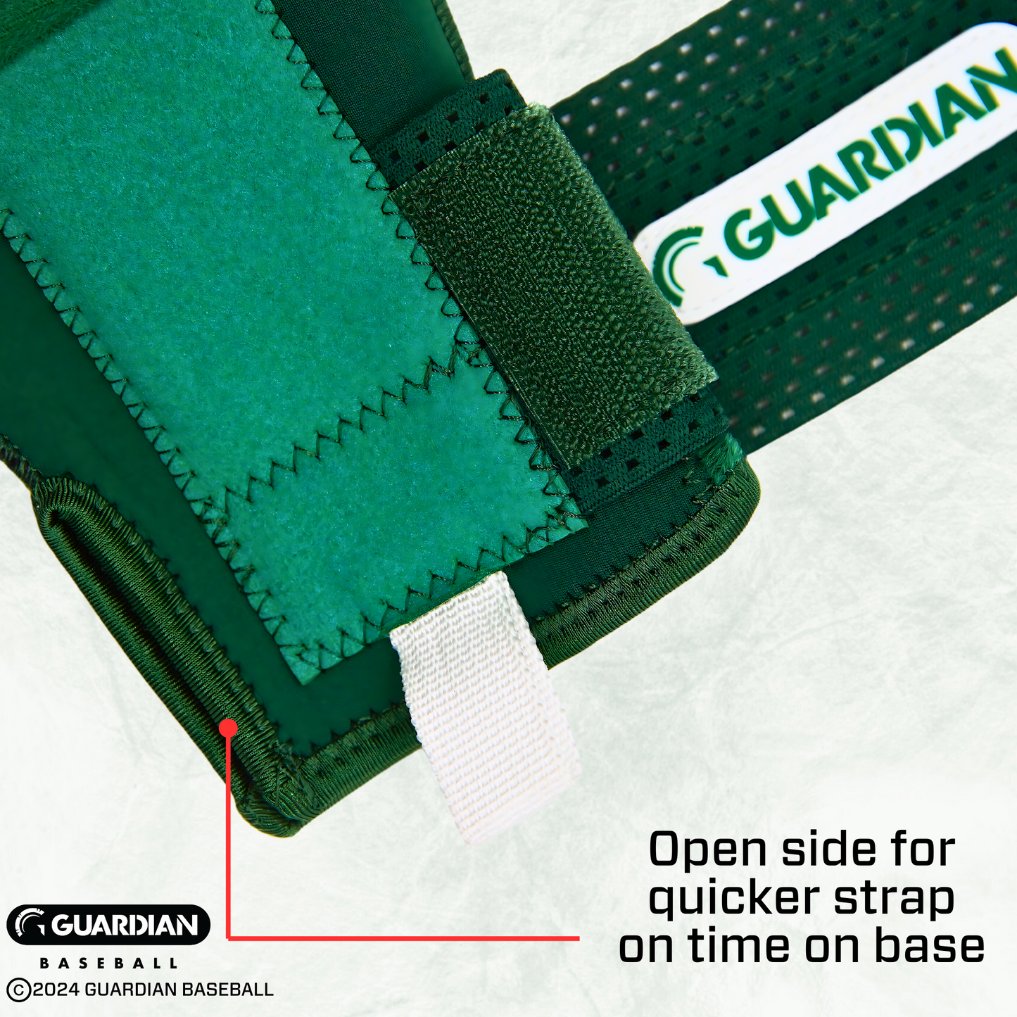 Guardian Baseball Sliding Mitt (Shamrock Green/White)