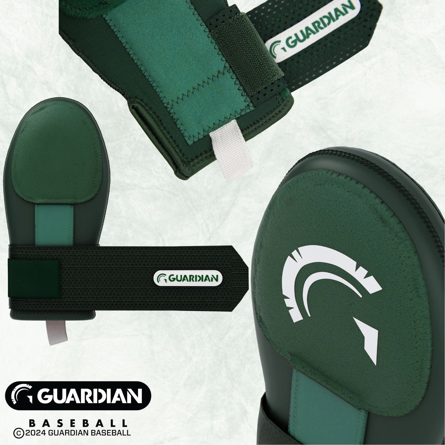 Guardian Baseball Sliding Mitt (Shamrock Green/White)