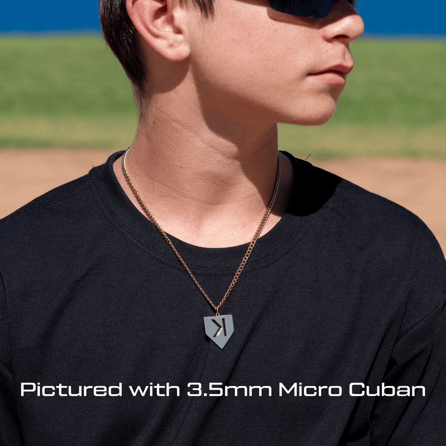 Baseball Pitchers Strikeout Backwards K Necklace