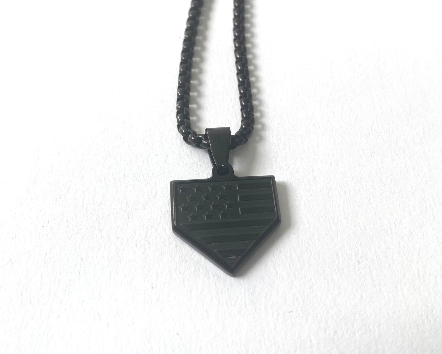 USA Home Plate Necklace