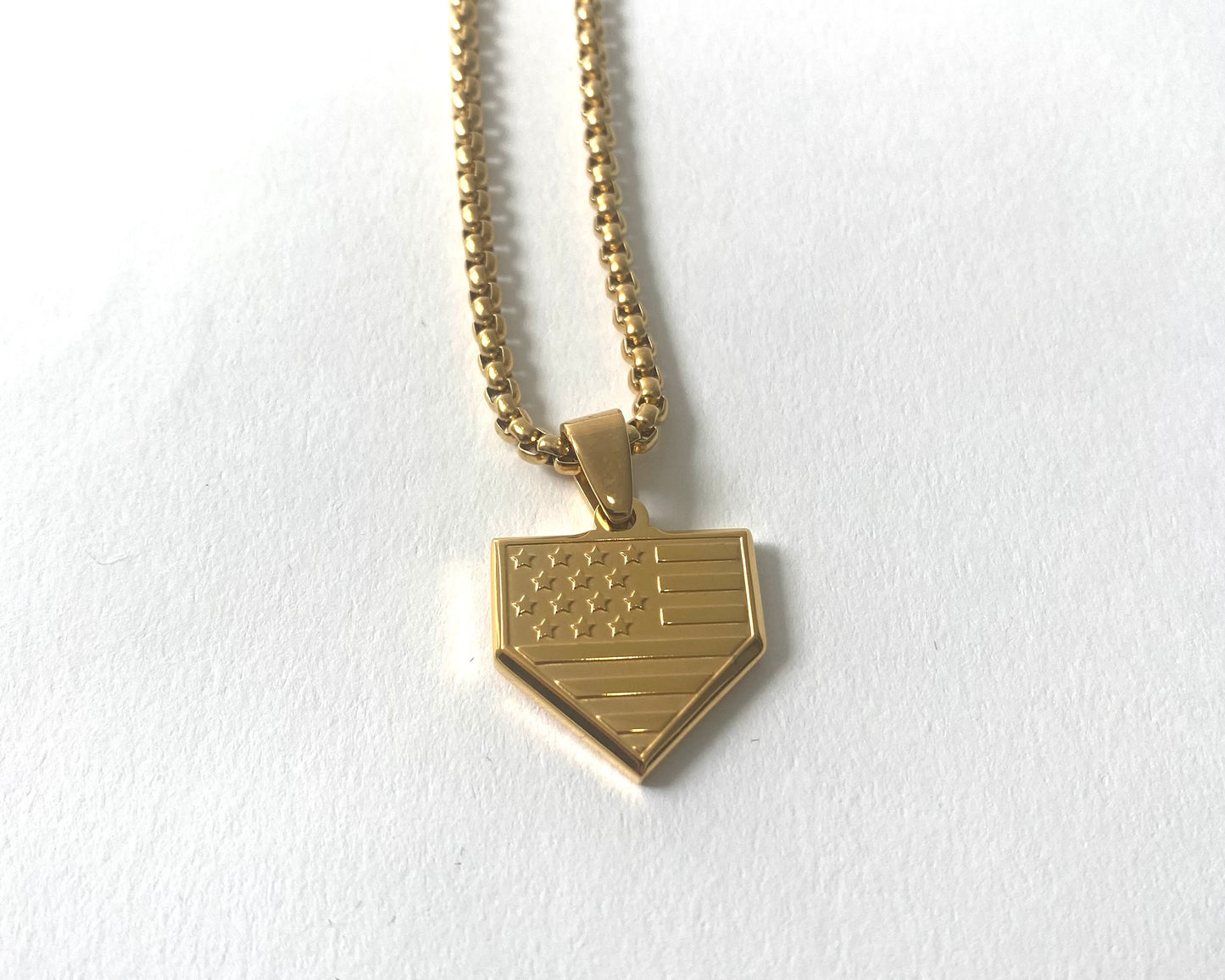 USA Home Plate Necklace