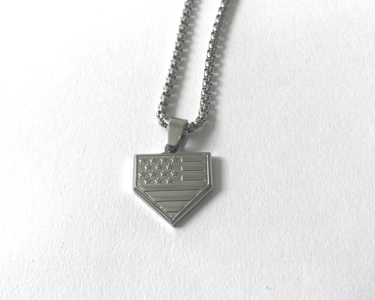 USA Home Plate Necklace