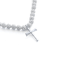 Blackout Iced Out Baseball Bead Necklace | Black