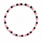 Big League Iced Out Baseball Bead Necklace | Black, Pink, & White