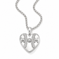 Mom Heart Baseball Necklace