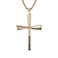 Color Grip Baseball Bat Cross Necklace