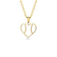 Heart Seams Baseball Necklace