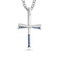 Color Grip Baseball Bat Cross Necklace