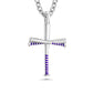Color Grip Baseball Bat Cross Necklace