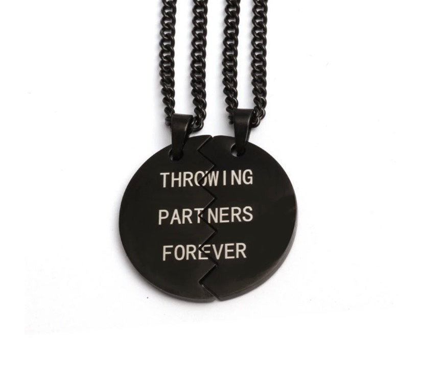 Throwing Partner Necklaces (Black)