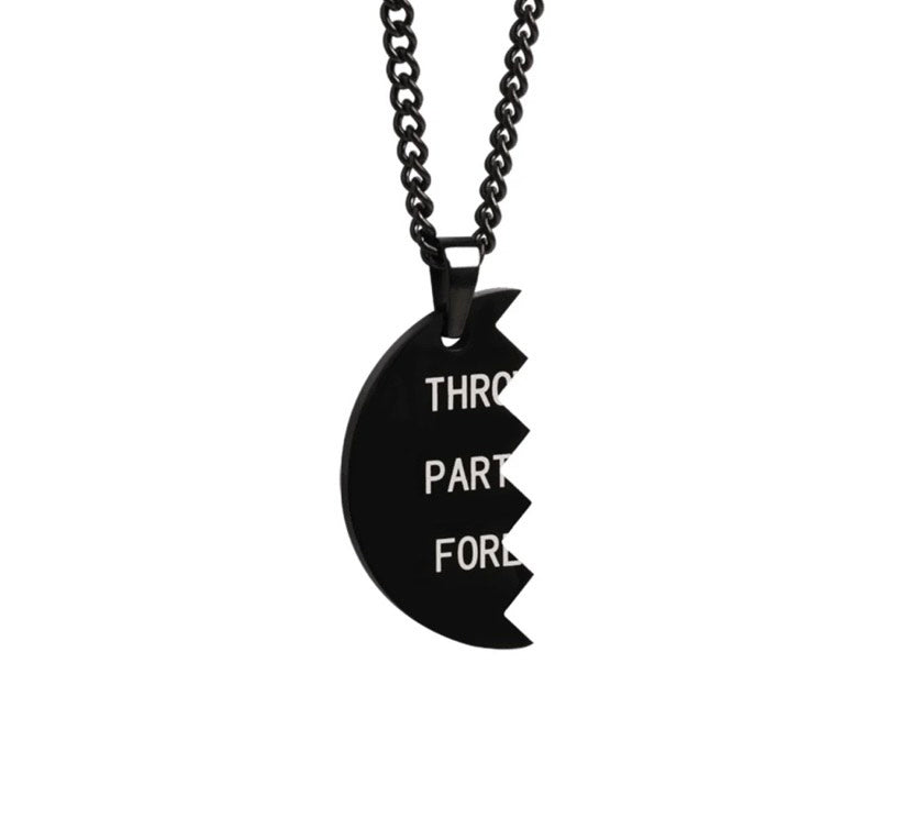 Throwing Partner Necklaces (Black)