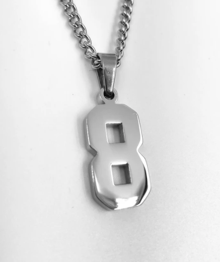 Stainless Number Necklace 00-99 (Put Number In Notes Area In Shopping Cart)
