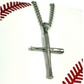 Stainless Bat Cross Necklace