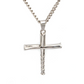 Stainless Grip Bat Cross Necklace